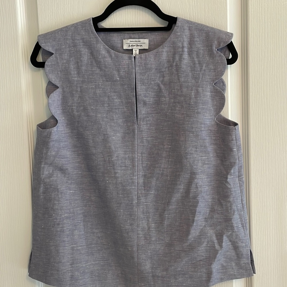 & Other Stories blue blouse